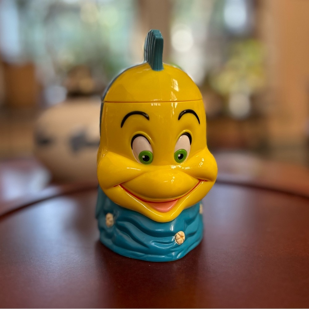 Flounder Disney on Ice Collectible Mug with Cover | Mermaid-Sidekick Energy 🐠✨